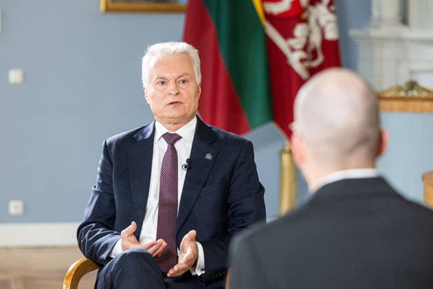 BNS interviu su Prezidentu Gitanu Nauseda 2026-07-14. Vilnius, 2026 m. Liepos 14d. *** BNS Interview with President Gitanas Nauseda, July 14, 2026, Vilnius, July 14, 2026  Copyright: xx