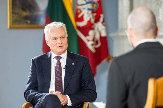 BNS interviu su Prezidentu Gitanu Nauseda 2026-07-14. Vilnius, 2026 m. Liepos 14d. *** BNS Interview with President Gitanas Nauseda, July 14, 2026, Vilnius, July 14, 2026  Copyright: xx