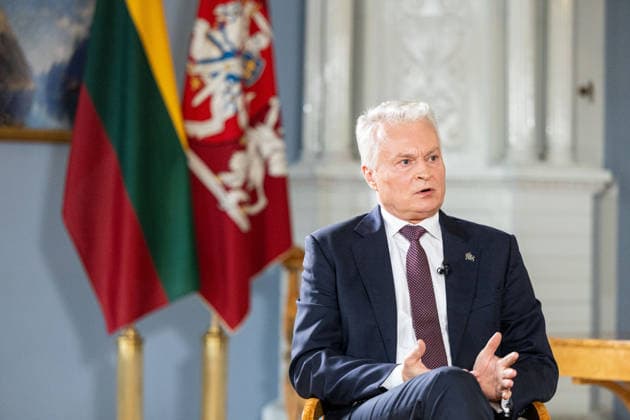 BNS interviu su Prezidentu Gitanu Nauseda 2026-07-14. Vilnius, 2026 m. Liepos 14d. *** BNS Interview with President Gitanas Nauseda, July 14, 2026, Vilnius, July 14, 2026  Copyright: xx