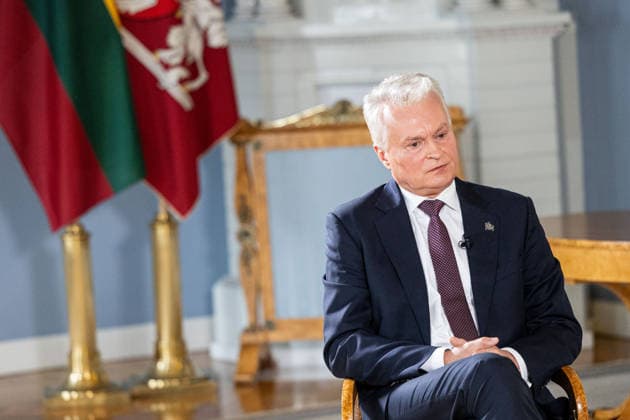 BNS interviu su Prezidentu Gitanu Nauseda 2026-07-14. Vilnius, 2026 m. Liepos 14d. *** BNS Interview with President Gitanas Nauseda, July 14, 2026, Vilnius, July 14, 2026  Copyright: xx