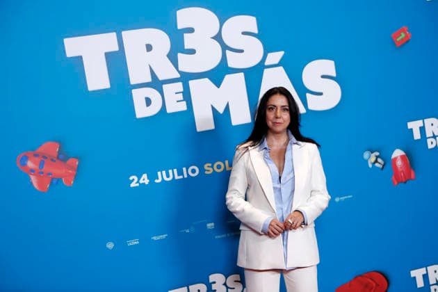 July 15, 2026, Madrid, Madrid, Spain: Actress CARMEN RUIZ poses for the media during the photocall presenting the new family comedy Tres de mas at the Urso Hotel. The film follows the story of Julia and Ernesto, a successful couple enjoying a child-free life until they suddenly wake up with three kids calling them mom and dad, forcing them to learn parenthood overnight while discovering the origin of the children. Madrid Spain - ZUMAo127 20260715_zep_o127_063 Copyright: xHugoxOrtunox