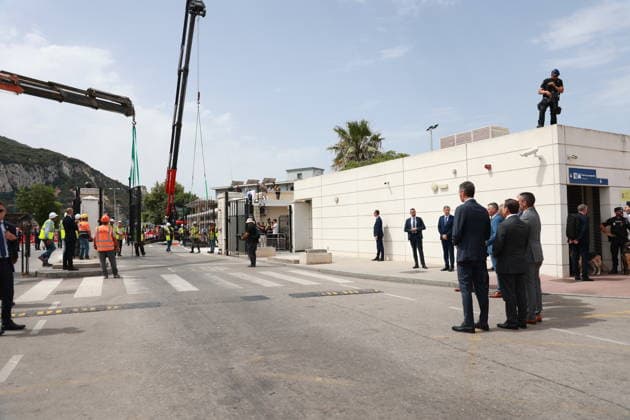 Pedro Sánchez Attends the Demolition Ceremony for the Gibraltar Fence Prime Minister Pedro Sánchez attends the demolition ceremony for the Gibraltar Fence on July 15, 2026, in La Línea de la Concepción, Cádiz, Andalusia, Spain The fence separating Gibraltar from Spain has been, for more than a century, the symbol of the separation between the British colony and the surrounding Campo de Gibraltar region, even serving as a literal barrier during the Franco era, but as of this Wednesday, it has become a thing of the past by virtue of the agreement reached between the United Kingdom and the European Union to facilitate the Rock’s relationship with the bloc following Brexit. JULY 15, 2026 Rocí La Línea de la Concepción, Cádiz La Línea de la Con  Copyright: xRocioxRuzx 7665953