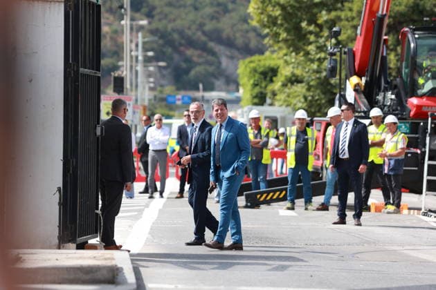 Pedro Sánchez attends the demolition ceremony for the Gibraltar Fence. Gibraltar’s Chief Minister, Fabián Picardo 3i, attends the demolition ceremony for the Gibraltar Fence. July 15, 2026, in La Línea de la Concepción, Cádiz, Andalusia, Spain The fence separating Gibraltar from Spain has been, for more than a century, the symbol of the separation between the British colony and the surrounding Campo de Gibraltar, even serving as a literal barrier during the Franco era, but as of this Wednesday, it has become a thing of the past by virtue of the agreement reached between the United Kingdom and the European Union to facilitate the Rock’s relationship with the bloc following Brexit. July 15, 2026 Rocí La Línea de la Concepción, Cádiz La Línea  Copyright: xRocioxRuzx 7665961