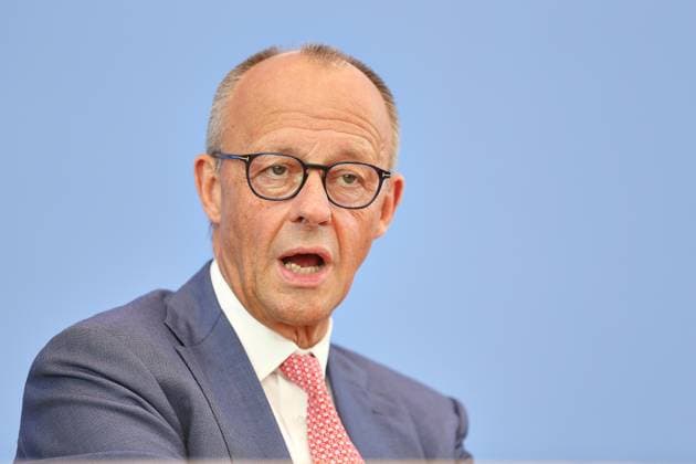 Berlin, Deutschland, 15.07.2026: Haus der Bundespressekonferenz: Sommerpresskonferenz: Bundeskanzler Friedrich Merz (CDU) vor Journalisten *** Berlin, Germany, July 15, 2026; Federal Press Conference Center; Summer Press Conference; Chancellor Friedrich Merz (CDU) speaking to journalists Copyright: xdtsxNachrichtenagenturx dts_127727