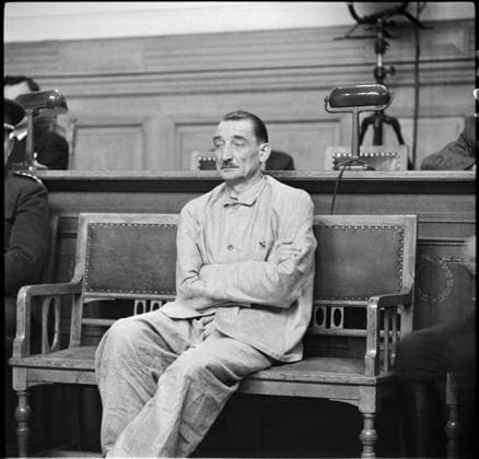Litomerice, Czechoslovakia, October 15, 1946. Trial of Heinrich Joeckel (Jockel), the Commander of Terezin Concentration Camp. (CTKxPhoto)x(CTKxPhoto ) CTKPhotoF202511060012801  CTKPhotoF202511060012801