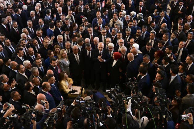 News Themen der Woche KW29 News Bilder des Tages Turkish Parliament Speaker Kurtulmus inaugurated the July 15-themed exhibitions at the GNAT ANKARA, TURKIYE - JULY 15: Turkish Parliament Speaker Numan Kurtulmus speaks during the opening ceremony of the July 15 National Will Victory Digital Exhibition and exhibitions themed around the July 15 coup attempt, prepared by the Ministry of Family and Social Services and the Press Advertisement Agency, at Turkish Grand National Assembly in Ankara, Turkiye on July 15, 2026. Mehmet Futsi Anadolu Ankara Turkey. Editorial use only. Please get in touch for any other usage.  Copyright: x2026xAnadoluxMehmetxFutsix