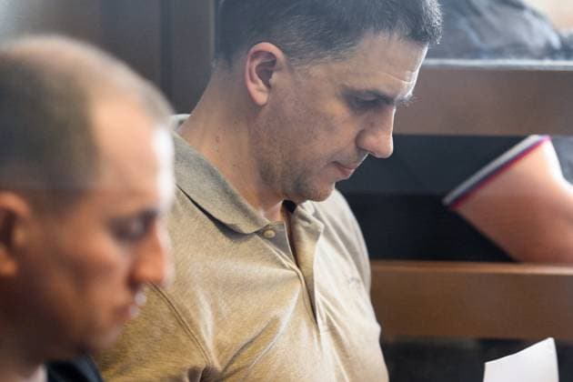 Russia Rusagro Founder Fraud Trial 9205869 15.07.2026 Former CEO of Russian agricultural giant Rusagro Group Maxim Basov, charged with large-scale fraud and organising abuse of office in connection with the corruption case against the company, is seen inside a defendant s cage during a hearing at the Zamoskvoretsky District Court in Moscow, Russia. Mikhail Voskresenskiy Sputnik Moscow Russia  Copyright: xMikhailxVoskresenskiyx