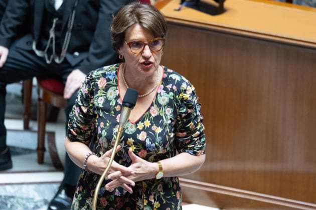 Questions to the government at the National Assembly - Paris French Minister of Agriculture, Agri-food and Food Sovereignty Annie Genevard during a session of questions to the government at The National Assembly, French lower house of parliament in Paris on July 15, 2026. Photo by Raphael Lafargue ABACAPRESS.COM Paris France  Copyright: xLafarguexRaphael ABACAx