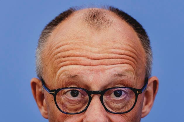 Friedrich Merz (CDU), Bundeskanzler, aufgenommen im Rahmen der Sommerpressekonferenz in der BPK in Berlin, 15.07.2026. Berlin Deutschland *** Friedrich Merz (CDU), Federal Chancellor, photographed during the summer press conference at the BPK in Berlin, July 15, 2026, Berlin, Germany Copyright: xFlorianxGaertnerx