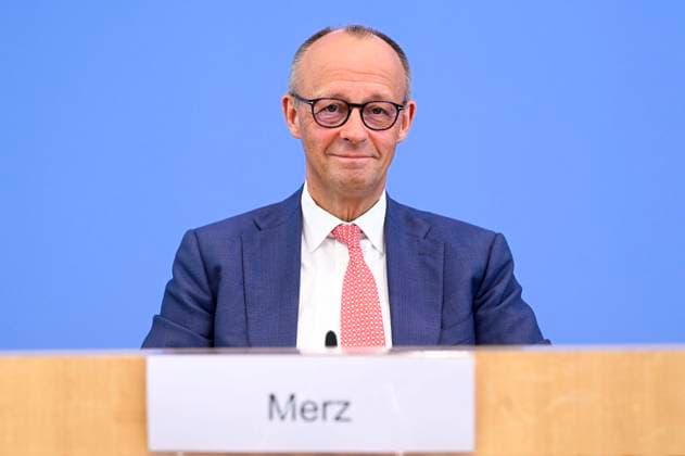 ABB BPK- Joachim - Friedrich Martin Josef Merz Bundeskanzler der Bundesrepublik Deutschland Bundesvorsitzender der CDU Politiker spricht ueber Aktuelle Themen der Innen- und Außenpolitik auf der BPK Bundespressekonferenz am 15.07.2026 in Berlin Berlin Deutschland *** ABB BPK Joachim Friedrich Martin Josef Merz, Chancellor of the Federal Republic of Germany and Federal Chairman of the CDU, speaks about current domestic and foreign policy issues at the BPK Federal Press Conference on July 15, 2026, in Berlin, Germany