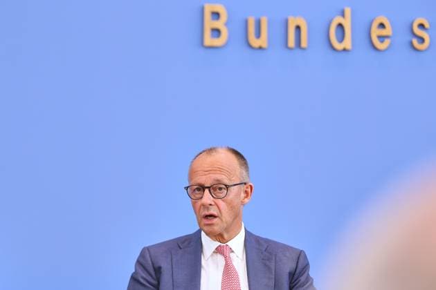 Berlin, Deutschland, 15.07.2026: Haus der Bundespressekonferenz: Sommerpresskonferenz: Bundeskanzler Friedrich Merz (CDU) *** Berlin, Germany, July 15, 2026, Federal Press Conference Center, Summer Press Conference, Federal Chancellor Friedrich Merz (CDU) Copyright: xdtsxNachrichtenagenturx dts_127756