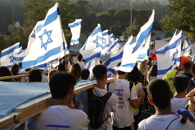 July 15, 2026, Jerusalem, Israel: JERUSALEM Ã¢â‚¬ JULY 15, 2026: Hundreds of teenagers and young adults march from Paris Square to the Knesset during a protest demanding equal military service obligations for all Israeli citizens, including the ultra-Orthodox community, in Jerusalem on July 15, 2026. Organized by the Hanaton Mechina in the Galilee, the demonstration was held in response to proposed legislation expanding military draft exemptions and suspending the arrest of draft evaders. Participants, including pre-military academy students, military service candidates and youth movement members, carried a symbolic stretcher before holding a rally outside the Knesset. Hilel Ben or JNA PRESS Jerusalem Israel  - ZUMAq101 20260715_zna_q101_207 Copyright: xHilelxBenxOrx