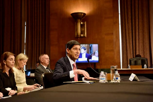 WASHINGTON, DC - JULY 15: US Federal Reserve Chairman Kevin Warsh testifies before the Senate Banking, Housing, and Urban Affairs Committee on Capitol Hill on July 15, 2026 in Washington, DC.  Copyright: xChinaxNewsxServicex 111654582062