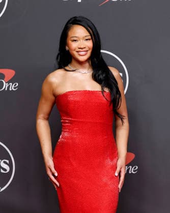 Sunisa Lee arrives on the red carpet at the 2026 ESPY Awards at David H. Koch Theater at Lincoln Center on Wednesday, July 15, 2026 in New York City.  NYP20260715110 JOHNxANGELILLO