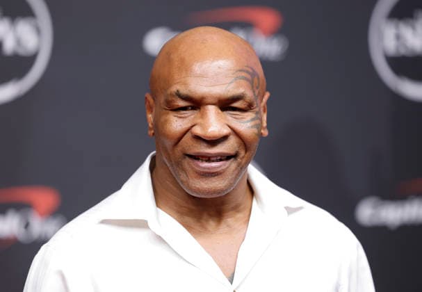 Mike Tyson arrives on the red carpet at the 2026 ESPY Awards at David H. Koch Theater at Lincoln Center on Wednesday, July 15, 2026 in New York City.  NYP20260715126 JOHNxANGELILLO