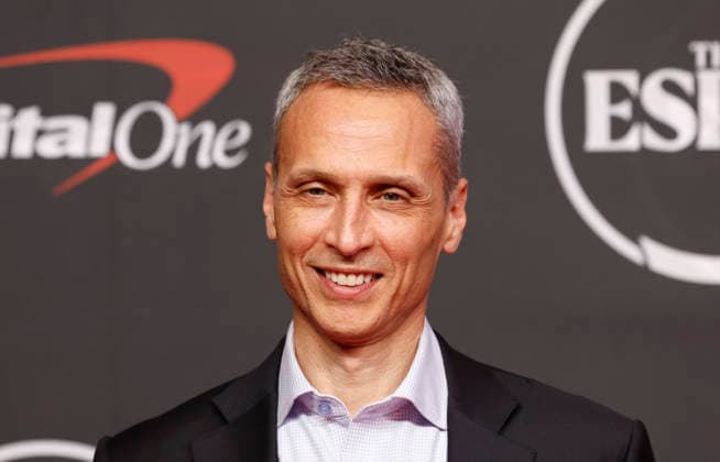 James Pitaro arrives on the red carpet at the 2026 ESPY Awards at David H. Koch Theater at Lincoln Center on Wednesday, July 15, 2026 in New York City.  NYP20260715107 JOHNxANGELILLO