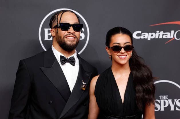 Jalen Brunson and Ali Marks arrive on the red carpet at the 2026 ESPY Awards at David H. Koch Theater at Lincoln Center on Wednesday, July 15, 2026 in New York City.  NYP20260715137 JOHNxANGELILLO