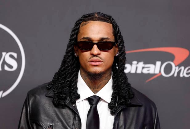 Jordan Clarkson arrives on the red carpet at the 2026 ESPY Awards at David H. Koch Theater at Lincoln Center on Wednesday, July 15, 2026 in New York City.  NYP20260715140 JOHNxANGELILLO