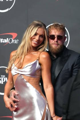 July 15, 2026, New York, Ny, USA: JUTTA LEERDAM and JAKE PAUL attend the 2026 ESPYS,.Lincoln Center, NYC.July 15, 2026. . JAKE PAUL attends the 2026 ESPYS,.Lincoln Center, NYC.July 15, 2026. . The 2026 ESPYS,.Lincoln Center, NYC.July 15, 2026. New York USA  - ZUMAms4_ 20260715_faf_ms4_010 Copyright: xSoniaxMoskowitzxGordonx