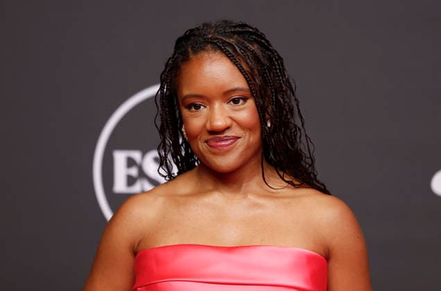 Queen Noveen arrives on the red carpet at the 2026 ESPY Awards at David H. Koch Theater at Lincoln Center on Wednesday, July 15, 2026 in New York City.  NYP20260715169 JOHNxANGELILLO