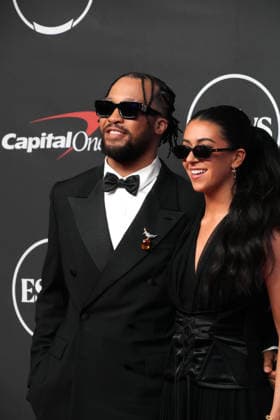 July 15, 2026, New York, Ny, USA: JALEN BRUNSON and ALI MARKS BRUNSON attend the 2026 ESPYS,.Lincoln Center, NYC.July 15, 2026. . The 2026 ESPYS,.Lincoln Center, NYC.July 15, 2026. New York USA  - ZUMAms4_ 20260715_faf_ms4_016 Copyright: xSoniaxMoskowitzxGordonx
