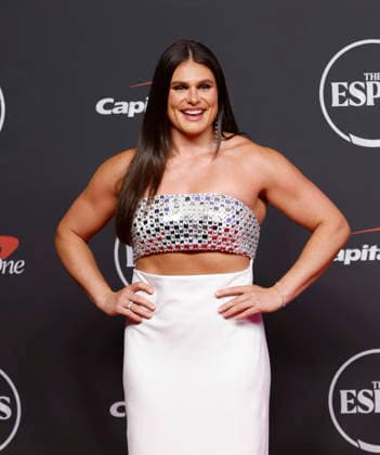 Ilona Maher arrives on the red carpet at the 2026 ESPY Awards at David H. Koch Theater at Lincoln Center on Wednesday, July 15, 2026 in New York City.  NYP20260715146 JOHNxANGELILLO