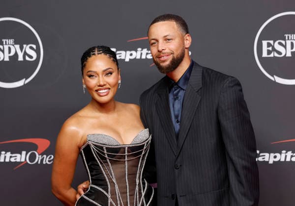 Ayesha Curry and Stephen Curry arrive on the red carpet at the 2026 ESPY Awards at David H. Koch Theater at Lincoln Center on Wednesday, July 15, 2026 in New York City.  NYP20260715147 JOHNxANGELILLO