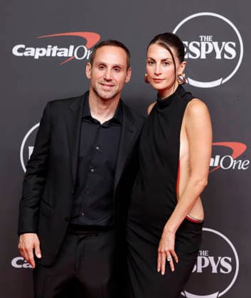 Michael Rubin and Camille Fishel arrive on the red carpet at the 2026 ESPY Awards at David H. Koch Theater at Lincoln Center on Wednesday, July 15, 2026 in New York City.  NYP20260715193 JOHNxANGELILLO