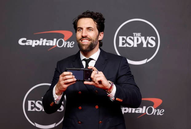 Paul Rabil arrives on the red carpet at the 2026 ESPY Awards at David H. Koch Theater at Lincoln Center on Wednesday, July 15, 2026 in New York City.  NYP20260715189 JOHNxANGELILLO