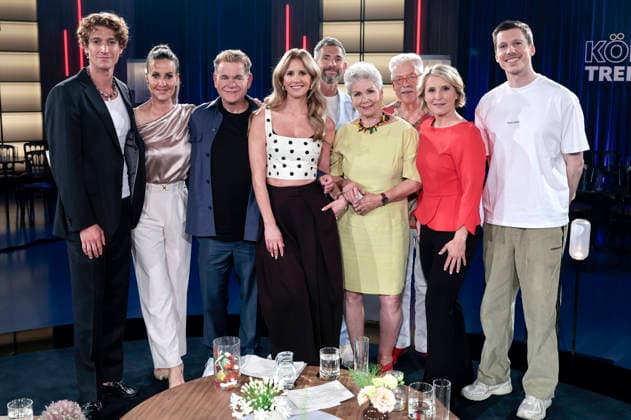 Daniel Donskoy, Charlotte Engelhardt, Peter Plate, Mareile Höppner, Micky Beisenherz, Martina & Moritz, Susan Link und Björn von Morgenstern bei der Aufzeichnung der WDR-Talkshow Kölner Treff im WDR Studio BS 3. Köln, 15.07.2026 *** Daniel Donskoy, Charlotte Engelhardt, Peter Plate, Mareile Höppner, Micky Beisenherz, Martina Moritz, Susan Link, and Björn von Morgenstern during the taping of the WDR talk show *Kölner Treff* at WDR Studio BS 3 in Cologne, July 15, 2026 Foto:xR.xSchmiegeltx xFuturexImagex koelner_treff1507_6702