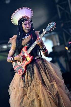 Fatoumata Diawara, a Malian singer, actress, and singer-songwriter, is performing on the Pinède Gould stage during the 65th Juan Jazz Festival on July 15, 2026. Since 1960, the Jazz à Juan Festival has welcomed the biggest names in jazz. Bruno Bebert Bestimage Fatoumata Diawara, a Malian singer, actress, and singer-songwriter, is on stage at the Pinède Gould during the 65th Jazz à Juan Festival on July 15, 2026. Since 1960, the Jazz à Juan Festival has welcomed the biggest names in jazz. Antibes, Juan-les-Pins, France  Copyright: xBrunoxBebertx xBestimagexBrunoxBebertx xBestimagex