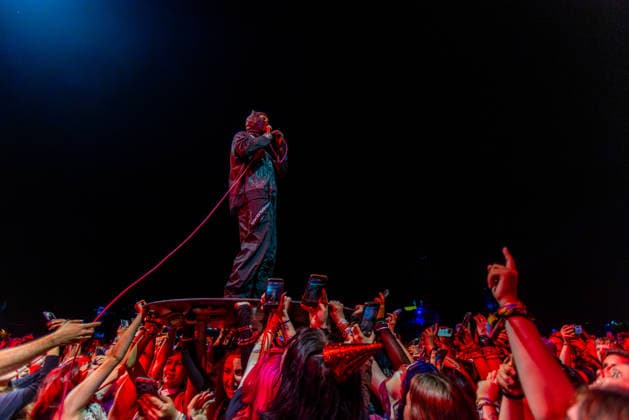 Singer Tyler Joseph of American duo Twenty One Pilots performs at the music festival Colours of Ostrava on July 15, 2026, in Ostrava, Czech Republic. (CTKxPhoto VladimirxPrycek) CTKPhotoP2026071509064  CTKPhotoP2026071509064