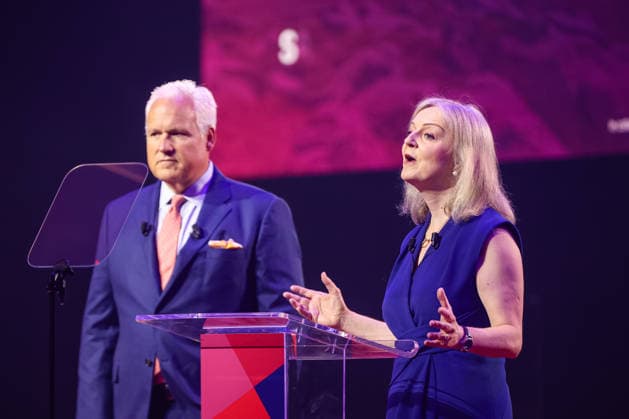 MPs join We Own It campaigners to say NO to the proposal to take over Thames Water by its creditors, London, UK, on 13 July 2026. Former Prime Minister Liz Truss and CPAC Chairman Matt Schlapp open CPAC Great Britain with a a tribute to Ann Widdecombe at CPAC Great Britain at the InterContinental Hotel, North Greenwich, London, UK, on 16 July 2026. Widdecombe, the former Conservative MP, Brexit Party MEP and Reform UK spokesperson, was found dead at her home in Haytor, Devon on 9 July 2026 in what counter-terrorism police have described as a targeted attack. A 28-year-old man remains in custody in connection with her murder. CPAC Great Britain, chaired by former Prime Minister Liz Truss and running from 16 to 18 July 2026, is the inaugural  Copyright: xPetexSpellerx xAvalonx 1116830152