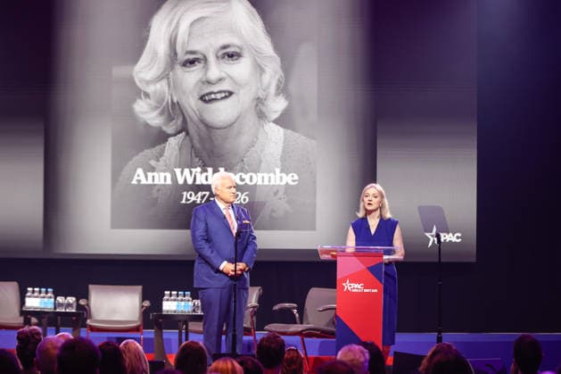 MPs join We Own It campaigners to say NO to the proposal to take over Thames Water by its creditors, London, UK, on 13 July 2026. Former Prime Minister Liz Truss and CPAC Chairman Matt Schlapp open CPAC Great Britain with a a tribute to Ann Widdecombe at CPAC Great Britain at the InterContinental Hotel, North Greenwich, London, UK, on 16 July 2026. Widdecombe, the former Conservative MP, Brexit Party MEP and Reform UK spokesperson, was found dead at her home in Haytor, Devon on 9 July 2026 in what counter-terrorism police have described as a targeted attack. A 28-year-old man remains in custody in connection with her murder. CPAC Great Britain, chaired by former Prime Minister Liz Truss and running from 16 to 18 July 2026, is the inaugural  Copyright: xPetexSpellerx xAvalonx 1116829752