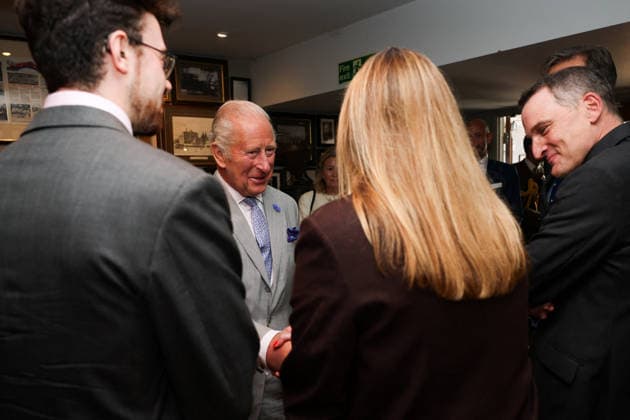 Britain s King Charles and Queen Camilla visits Blandford Forum in Dorset Britain s King Charles is welcomed by Woodhouse family members and employees of Hall and Woodhouse Badger Brewery, to mark the start of the brewery s 250th anniversary celebrations in Blandford Forum, Dorset, Britain, July 16, 2026., Credit:Avalon.red PA ROTA - B68 Avalon UNITED KINGDOM, Dorset  Copyright: xAvalon.redx xPAxROTAx-xB68x xAvalonx 1116845861