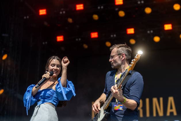 Czech Singer Katerina Marie Ticha performs during the second day of Music festival Colours of Ostrava in Ostrava, Czech Republic, on July 16, 2026. (CTKxPhoto VladimirxPrycek) CTKPhotoP2026071605616  CTKPhotoP2026071605616