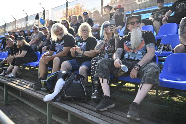 Metal music fans attend the International Music Festival Masters of Rock in Vizovice near Zlin, Czech Republic, July 16, 2026. (CTKxPhoto DaliborxGluck) CTKPhotoP2026071605892  CTKPhotoP2026071605892