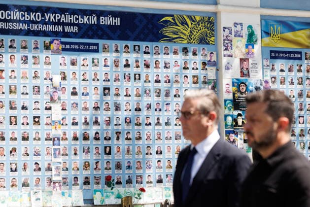 Prime Minister Keir Starmer visits Ukraine 16 07 2026. Ukraine. Prime Minister Keir Starmer meets Ukrainian President Volodymyr Zelenskyy as he visits Kyiv., Credit:Simon Dawson No 10 Downing Street B66 Avalon Ukraine, Kyiv  Copyright: xSimonxDawsonx xNox10xDowningxStreetx xB66x xAvalonx 1116863615