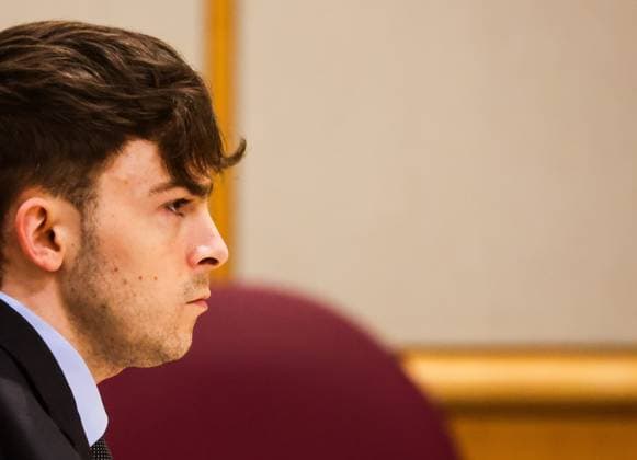 July 16, 2026, Clearwater, Florida, USA: Stuart Beck before taking the stand and testifying in his murder trial at the Pinellas County Justice Center on Thursday, July 16, 2026 in Clearwater. Beck is on trial for shooting and killed Michael Conrad. Clearwater USA  - ZUMAs70_ 20260716_zan_s70_004 Copyright: xDirkxShaddx