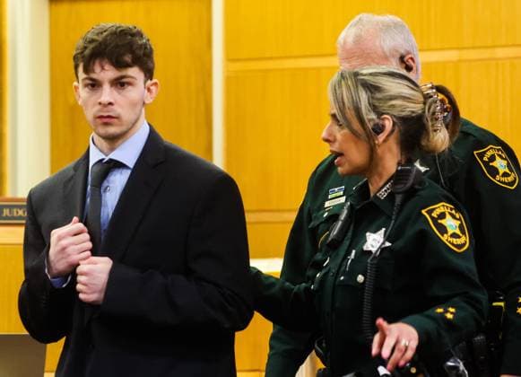 July 16, 2026, Clearwater, Florida, USA: Stuart Beck is escorted from the stand after he testifies in his murder trial at the Pinellas County Justice Center on Thursday, July 16, 2026 in Clearwater. Beck is on trial for shooting and killed Michael Conrad. Clearwater USA  - ZUMAs70_ 20260716_zan_s70_027 Copyright: xDirkxShaddx