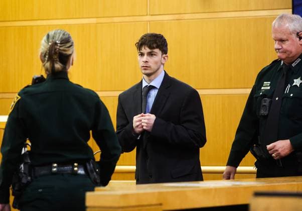 July 16, 2026, Clearwater, Florida, USA: Stuart Beck is escorted from the stand after he testifies in his murder trial at the Pinellas County Justice Center on Thursday, July 16, 2026 in Clearwater. Beck is on trial for shooting and killed Michael Conrad. Clearwater USA - ZUMAs70_ 20260716_zan_s70_026 Copyright: xDirkxShaddx
