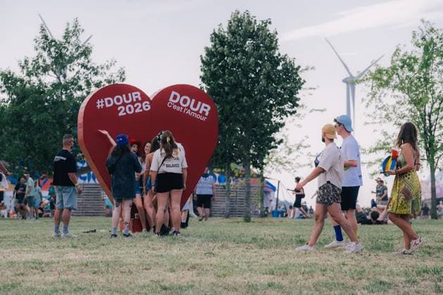 Festival visitors pictured during the second day of the Dour festival in Dour, on Wednesday 15 July 2026. The festival takes place from 15 to 19 July.  EMILExWINDAL 181275235