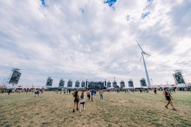 Festival visitors pictured during the second day of the Dour festival in Dour, on Wednesday 15 July 2026. The festival takes place from 15 to 19 July.  EMILExWINDAL 181277882