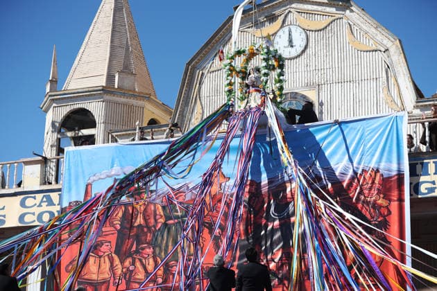 La Tirana, July 16, 2026. The solemn Mass for the feast day is held, where thousands of people—including the faithful, dancers, musicians, and pilgrims—celebrate and fulfill their vows at the Festival of La Tirana in honor of the Virgin of Carmen, Queen of Tamarugal and patron saint of Chile. Alex Diaz Aton, Chile; La Tirana, Chile. Aton 1173064  Copyright: ALEXxDIAZ ATONxCHILE
