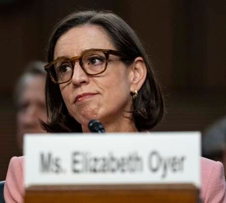 July 16, 2026, Washington, District Of Columbia, USA: Elizabeth Oyer, Former Department of Justice Pardon Attorney, testifies before the US Senate Committee on the Judiciary, on the nomination of Todd Blanche to be United States Attorney General, in the Hart Senate Office Building on Capitol Hill in Washington, DC, USA, on Thursday, July 16, 2026 Washington USA  - ZUMAs152 20260716_faa_s152_018 Copyright: xAndrewxThomasx