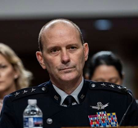 July 16, 2026, Washington, District Of Columbia, USA: United States Space Force Lieutenant General Douglas A Schiess, testifies before the US Senate Committee on Armed Services on his nomination to be Chief of Space Operations and promoted to the grade of General, during a hearing in the in the Dirksen Senate Office Building on Capitol Hill in Washington, DC, USA, on Thursday, July 16, 2026 Washington USA  - ZUMAs152 20260716_faa_s152_043 Copyright: xAndrewxThomasx