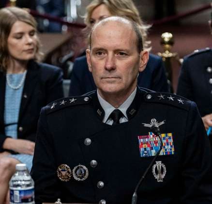 July 16, 2026, Washington, District Of Columbia, USA: United States Space Force Lieutenant General Douglas A Schiess, testifies before the US Senate Committee on Armed Services on his nomination to be Chief of Space Operations and promoted to the grade of General, during a hearing in the in the Dirksen Senate Office Building on Capitol Hill in Washington, DC, USA, on Thursday, July 16, 2026 Washington USA  - ZUMAs152 20260716_faa_s152_046 Copyright: xAndrewxThomasx