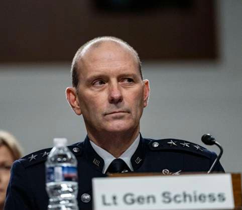 July 16, 2026, Washington, District Of Columbia, USA: United States Space Force Lieutenant General Douglas A Schiess, testifies before the US Senate Committee on Armed Services on his nomination to be Chief of Space Operations and promoted to the grade of General, during a hearing in the in the Dirksen Senate Office Building on Capitol Hill in Washington, DC, USA, on Thursday, July 16, 2026 Washington USA  - ZUMAs152 20260716_faa_s152_055 Copyright: xAndrewxThomasx