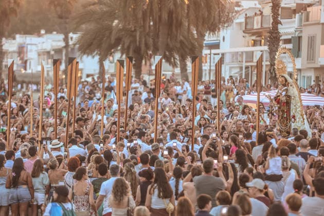 July 16, 2026: July 16, 2026 (Malaga) MoÂ¡laga is celebrating the feast of the Virgen del Carmen in the street. Hundreds of people attend this traditional appointment with the Queen of the Seas, who already visits Pedregalejo.  - ZUMAc161 20260716_zap_c161_037 Copyright: xLorenzoxCarnerox