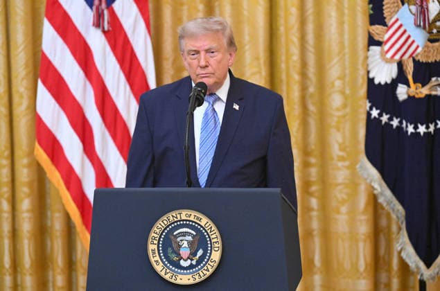 US President Trump to deliver address to nation US President Donald Trump addresses the nation from the East Room of the White House in Washington, DC on July 16, 2026. (Photo by SAUL LOEB POOL AFP) Washington District of Columbia United States  Copyright: xPool ABACAx